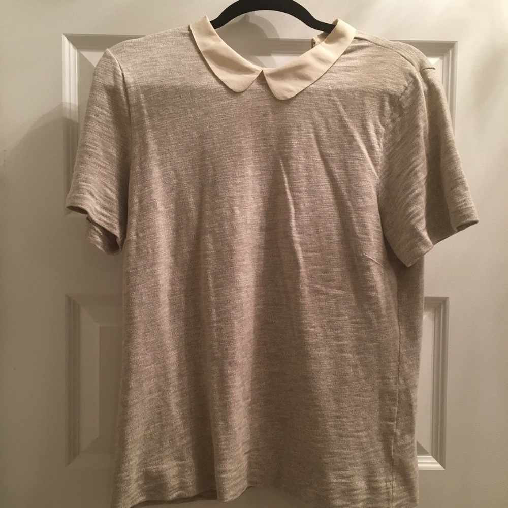J. Crew top with Peter Pan collar